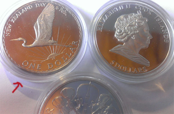 1$-Great-Egret-1974-Silver-Or-Cn?-New-Zealand-&-Cook-Islands