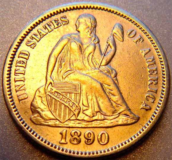 1890-Dime-For-Grade