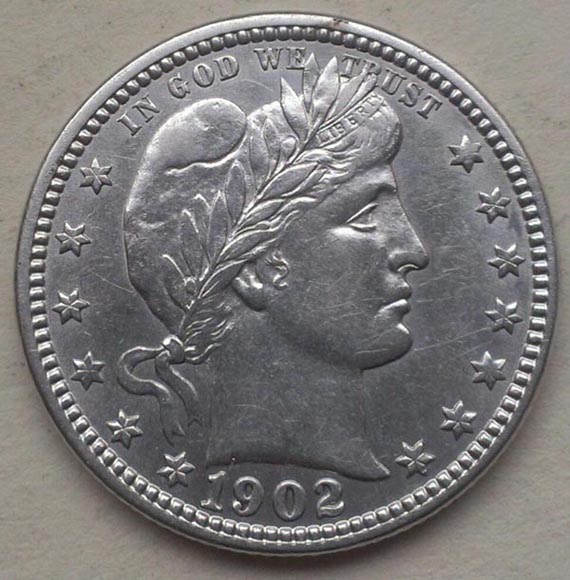 Barber-Quarter-1902-O