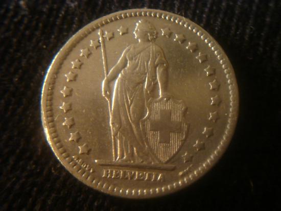 Swiss-1921-B-1-Fr-Double-Die-Bb-Mint-Error-Coin