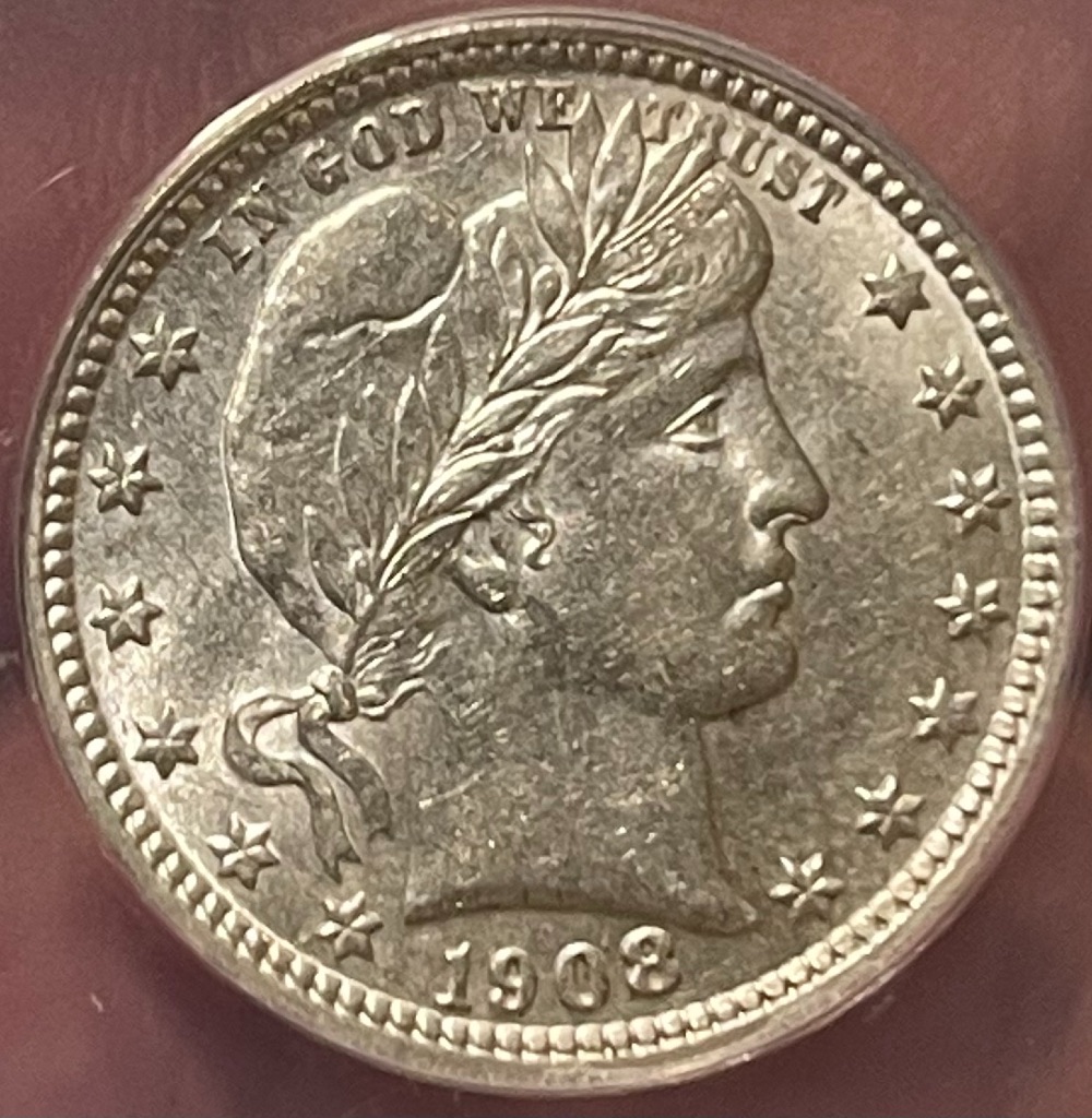 1908-D-Barber-Quarter-For-Grading-And-Comments