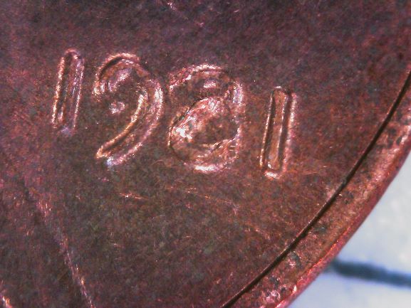 1981-Lincoln-Cent:-Post-Mint-Damage-Or-Error.-Thank-You!
