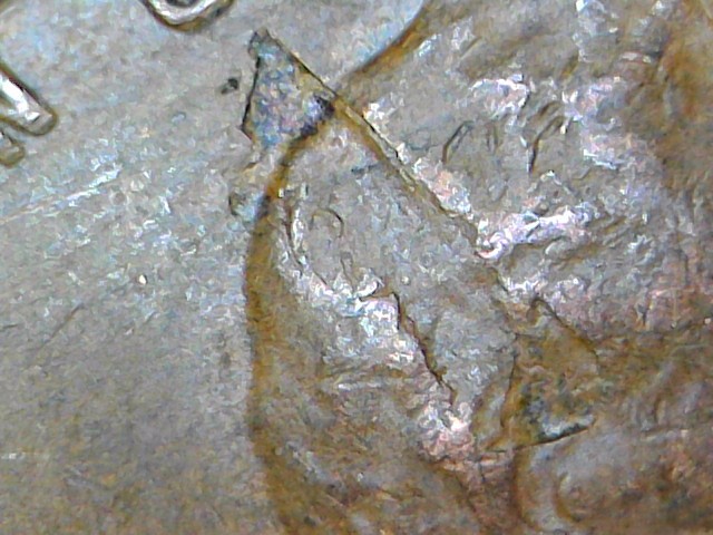 1950-S-Wheat-Penny.-Nice-Big-Lamination-Error?