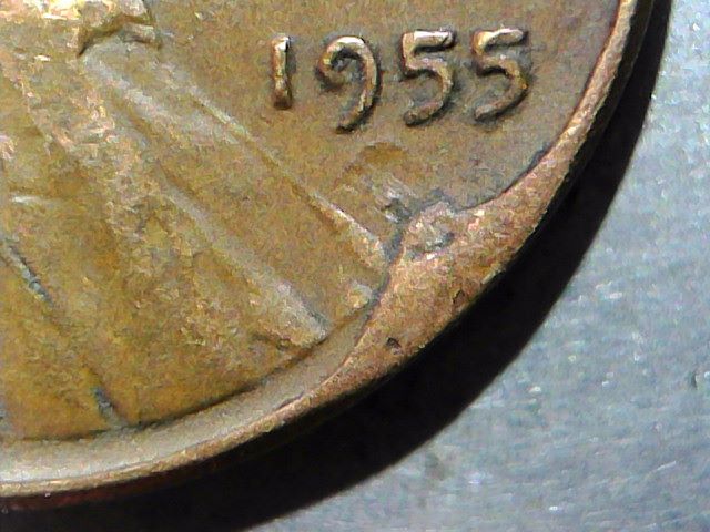 1955-Lincoln-Wheat-Cent-Clipped-Planchet-Or-Damage.