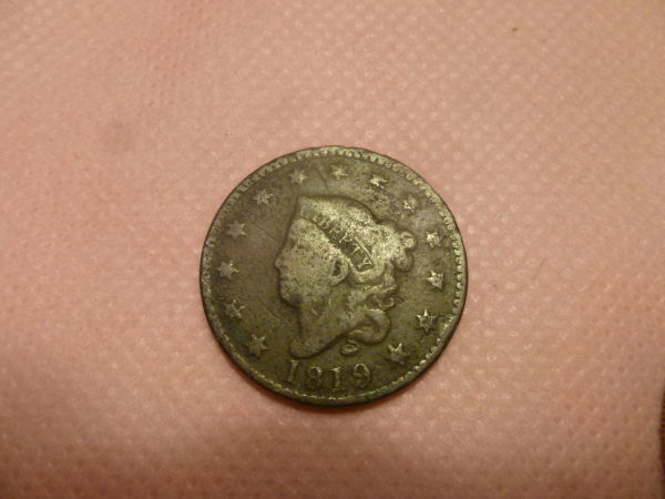 1819-Large-Cent-And-1921-Morgan