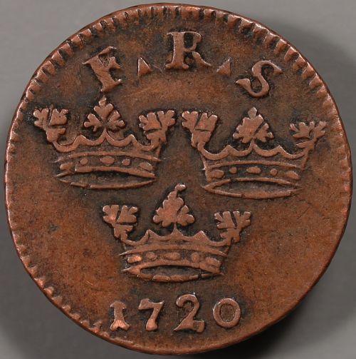 1720-Swedish-1/2-Ore
