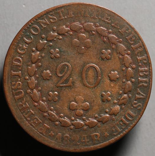 Portugal-And-Brasil,-Old-Copper: