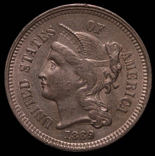 1869-Three-Cent-W/-Clash