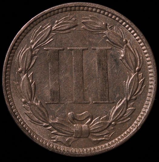 1869-Three-Cent-W/-Clash