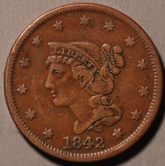 1842-Large-Cent-For-Grading