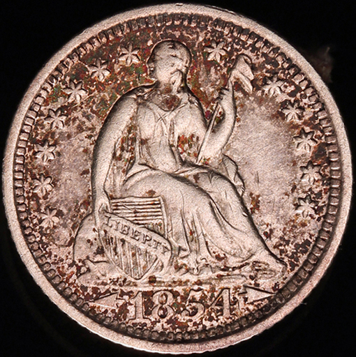 1854-O-Half-Dime,-Rare-Die-State-/-Variety?