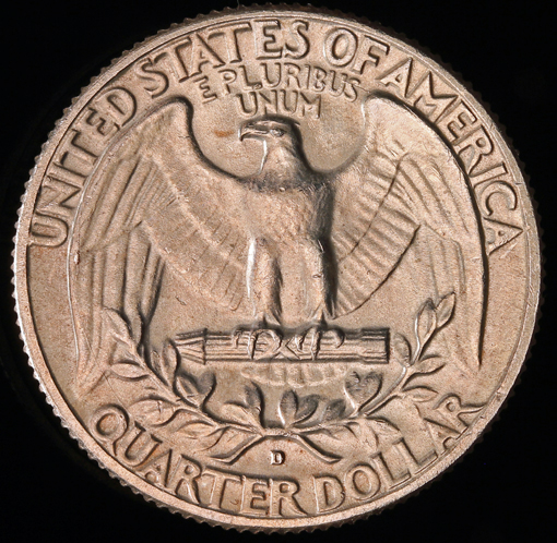 1964-D-Toned-Washington-Quarter
