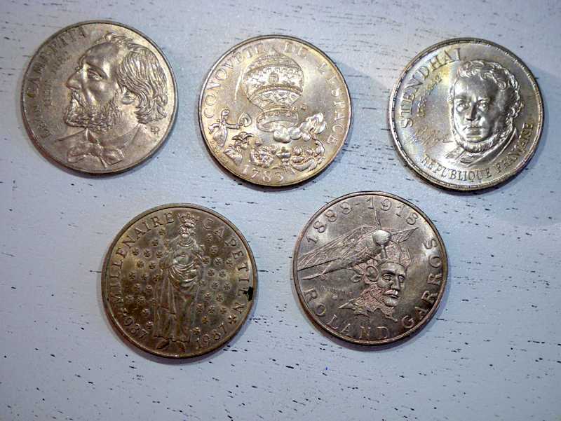 Small-Set-Of-1980's-10-Francs