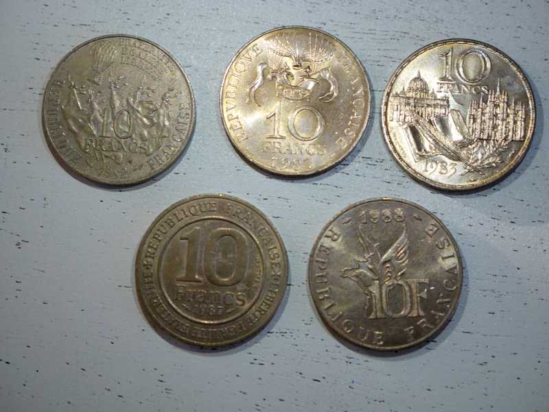 Small-Set-Of-1980's-10-Francs