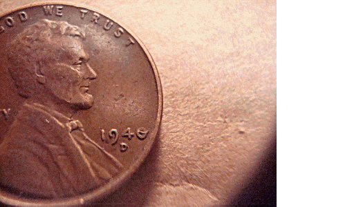 1940-Lincoln-Wheatie,-Die-Chip-Or?