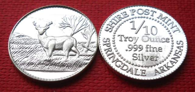 Shire-Post-Mint-Silver-1/10-Oz-Bullion-Coins
