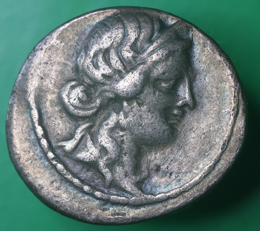 Julius-Caesar-Denarius.-47-46-Bc,-Mint-In-Africa.