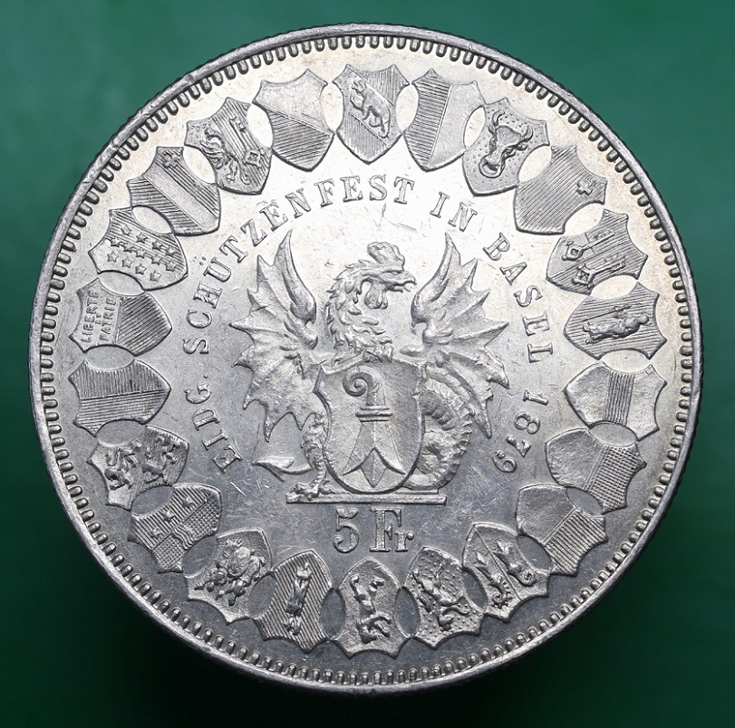 Grade-For-This-Really-Nice-1879-Switzerland-'Basel-Shooting-Fest'-5-Francs