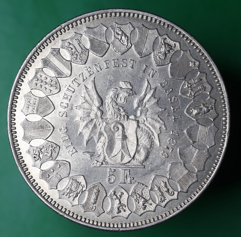 Grade-For-This-Really-Nice-1879-Switzerland-'Basel-Shooting-Fest'-5-Francs