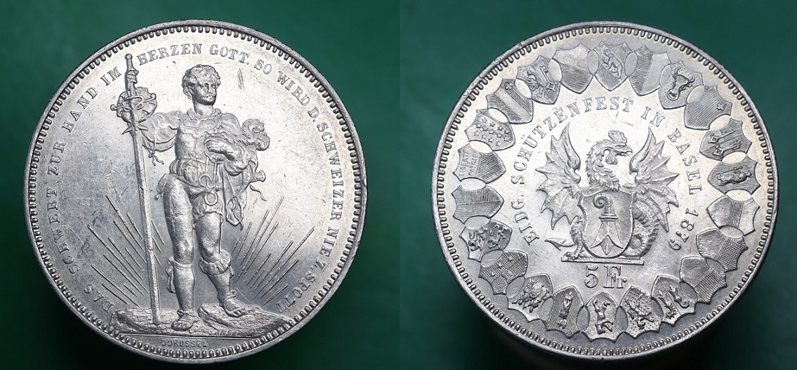 Grade-For-This-Really-Nice-1879-Switzerland-'Basel-Shooting-Fest'-5-Francs