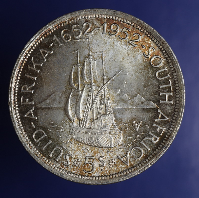 Really-Nice-1952-South-Africa-5-Shilling---Grade?