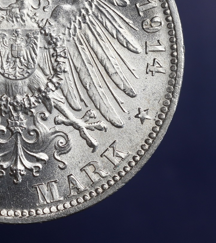 1914-Drei-Mark-Bayern-German-States