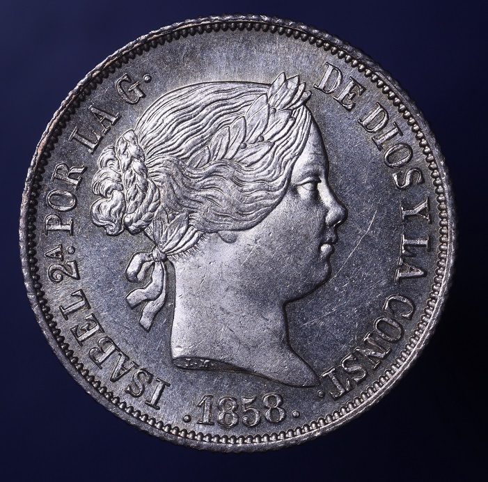 Isabel-II-1858-4-Reales,-PL-Or-Pr?