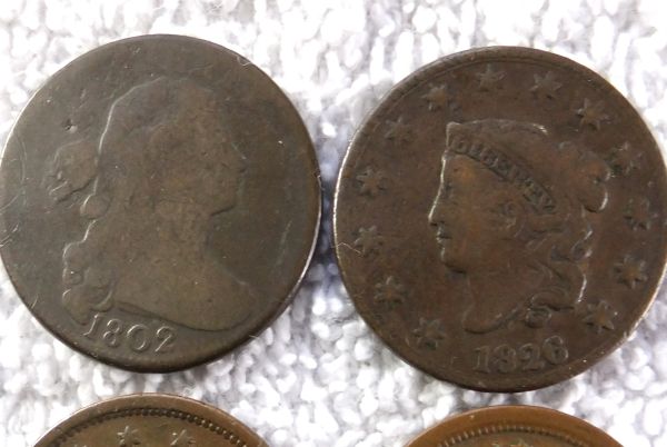 Lot-Of-4-Large-Cents