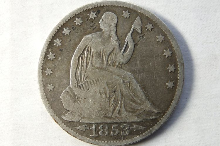 1853-O-Seated-Half-Dol.-W/-Rays