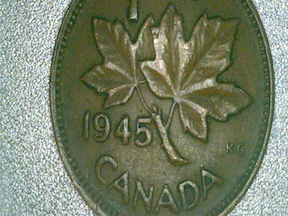 This-1945-Canadian-Cent-Has-An-Odd-Backwards-37-On-The-Head-Of-The-Coin.