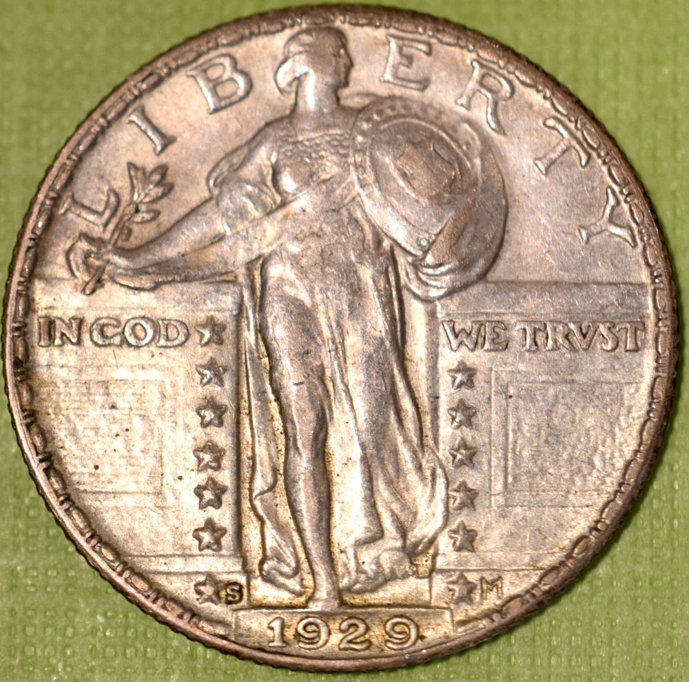 1938-D-Walking-Liberty-Half-Dollar,-1864-Shield-Nickel,-1929-S-Standing-Liberty-Quarter