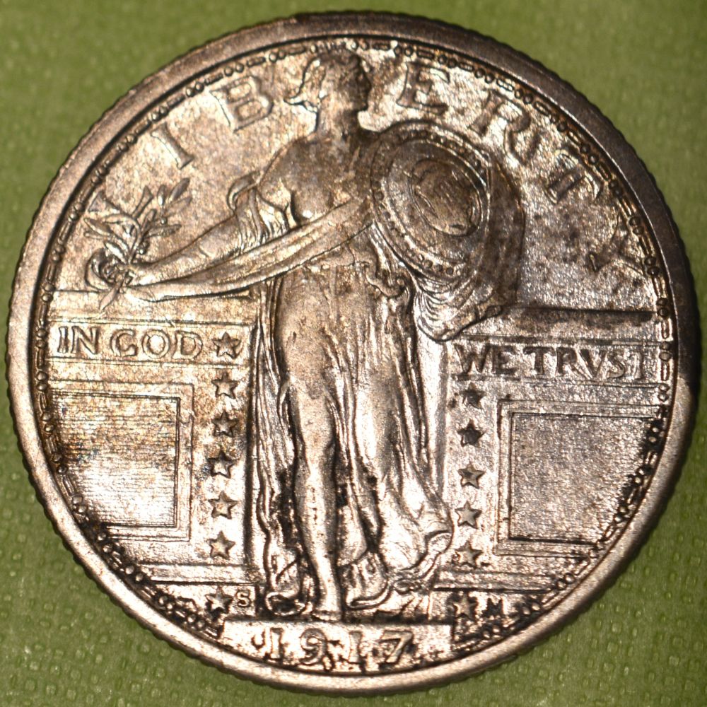 1917-S-Standing-Liberty-Quarter,-1917-Standing-Liberty-Quarter,-1927-S-Standing-Liberty-Quarter