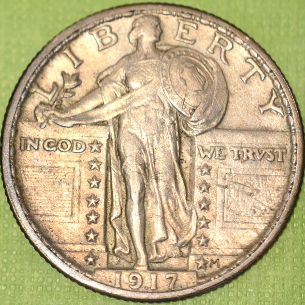1917-S-Standing-Liberty-Quarter,-1917-Standing-Liberty-Quarter,-1927-S-Standing-Liberty-Quarter