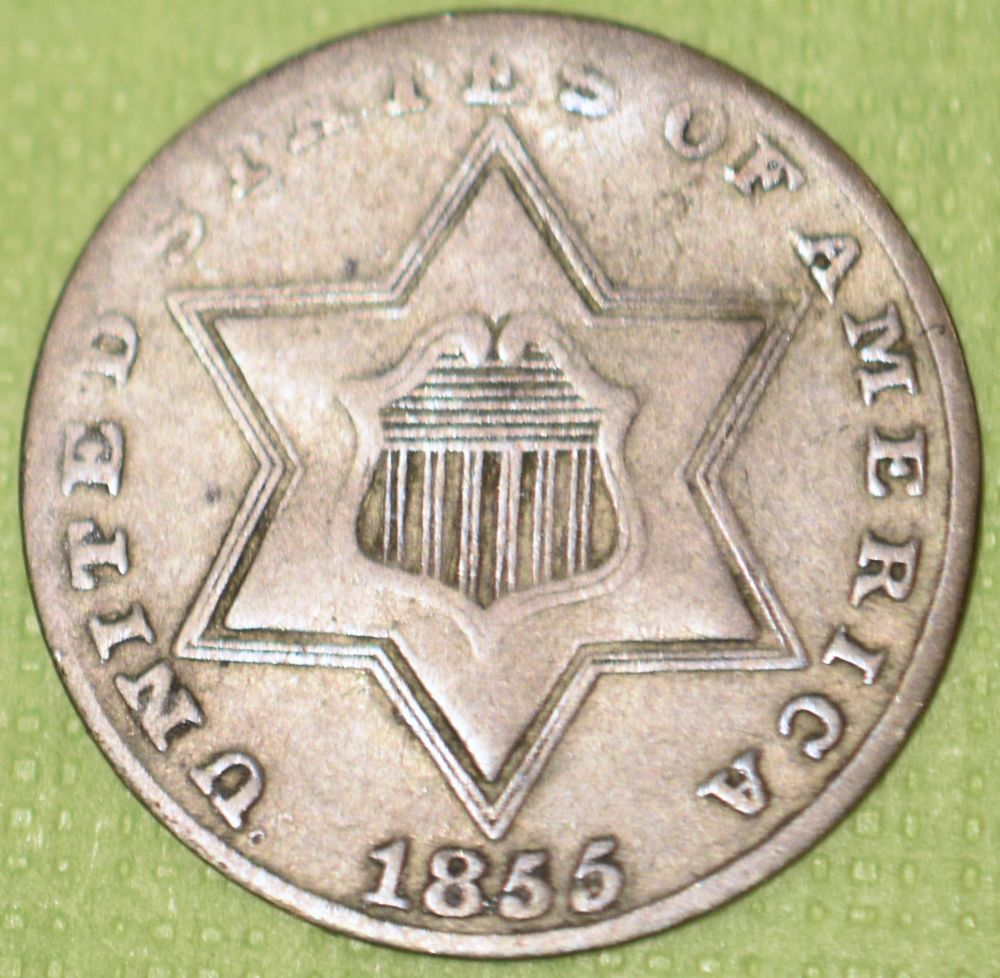 1855-3-Cent-Silver,-1875-Shield-Nickel