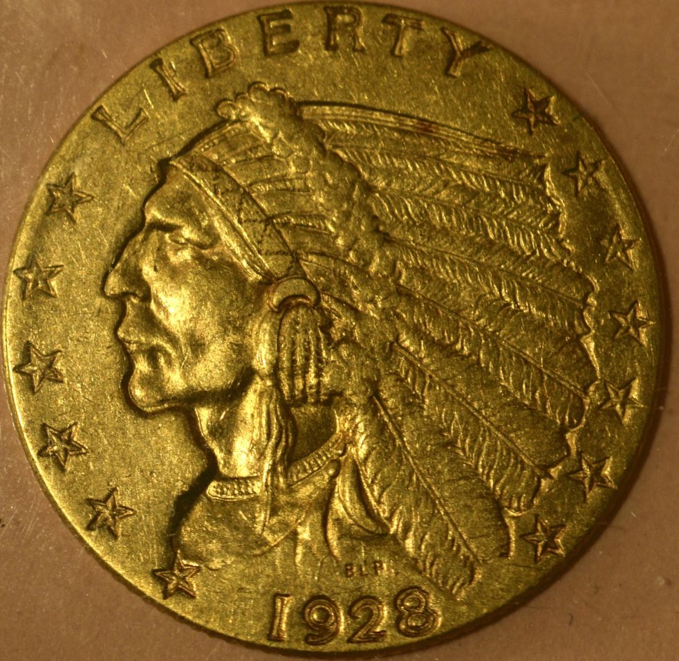 1854-3-Cent-Silver,-1918-S-Standing-Liberty-Quarter,-1913-Bufflo-Nickel,-1928-Quarter-Eagle
