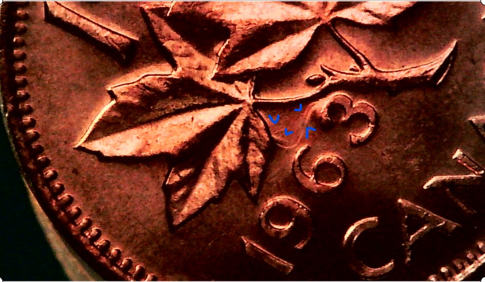 Some-1963-Pennies-~hanging-3-Examples-~dots-And-Clashes