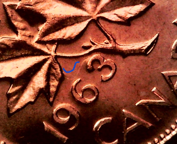 Some-1963-Pennies-~hanging-3-Examples-~dots-And-Clashes