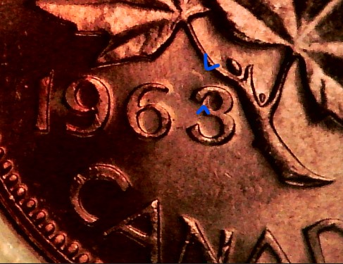 Some-1963-Pennies-~hanging-3-Examples-~dots-And-Clashes