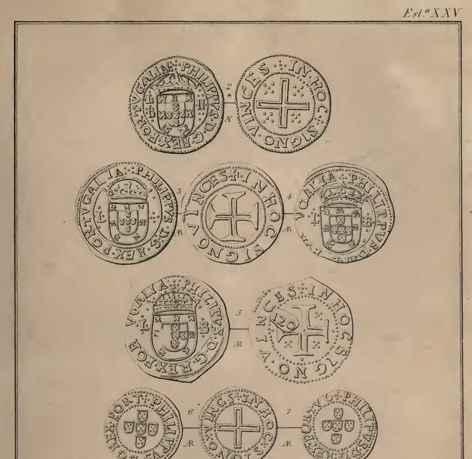 Portuguese-Gold-Coins-Around:-Joao-V-~-1720-