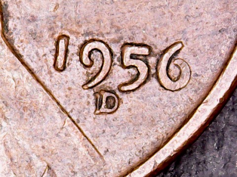 1956-Lincoln-Cent-D/D-WRPM-001-I-Believe