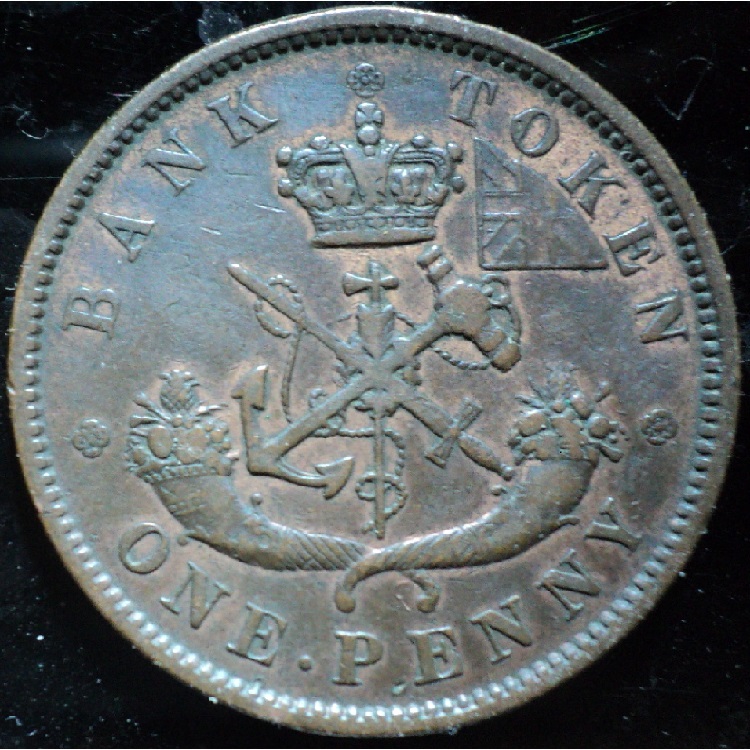 1850-B.u.c.-1-Penny-Token