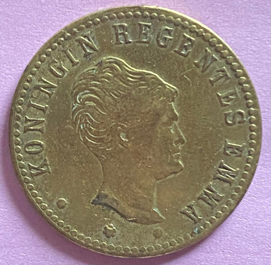 Unknown-Dutch-Medallion,-Wilhelmina-And-Anna