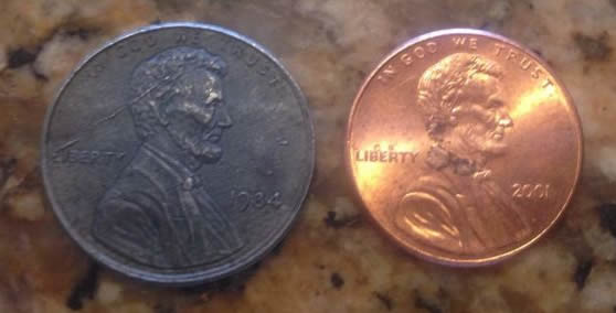Very-Odd-1984-Penny---Aluminum?---Need-Opinions