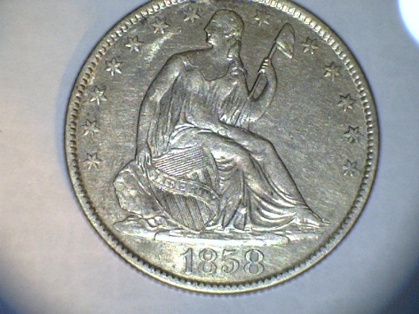 One-More-For-Grade-Please,-A-1858-O-Seated-Half.