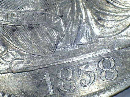 One-More-For-Grade-Please,-A-1858-O-Seated-Half.