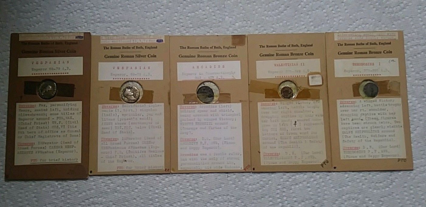 Vintage-English-Roman-Bath-Houses-Of-Bath-Coins