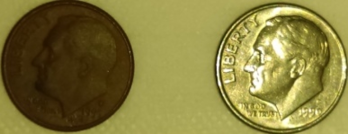 1993-D-Dime-Light-Brown-Color