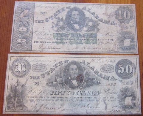 State-Of-Alabama-Confederate-Notes