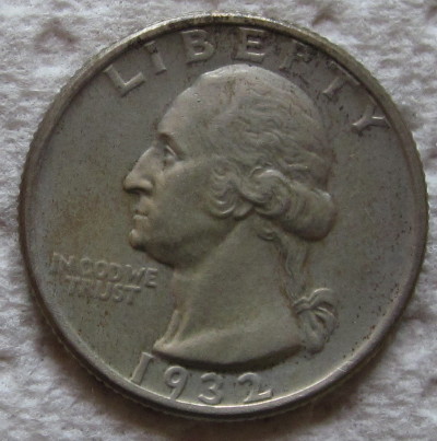 Counterfeit-Detection:-1932-D-Washington-Quarter-Chinese-Replica-Compared-To-Real