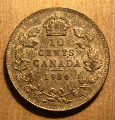 1934-Canada-Dime